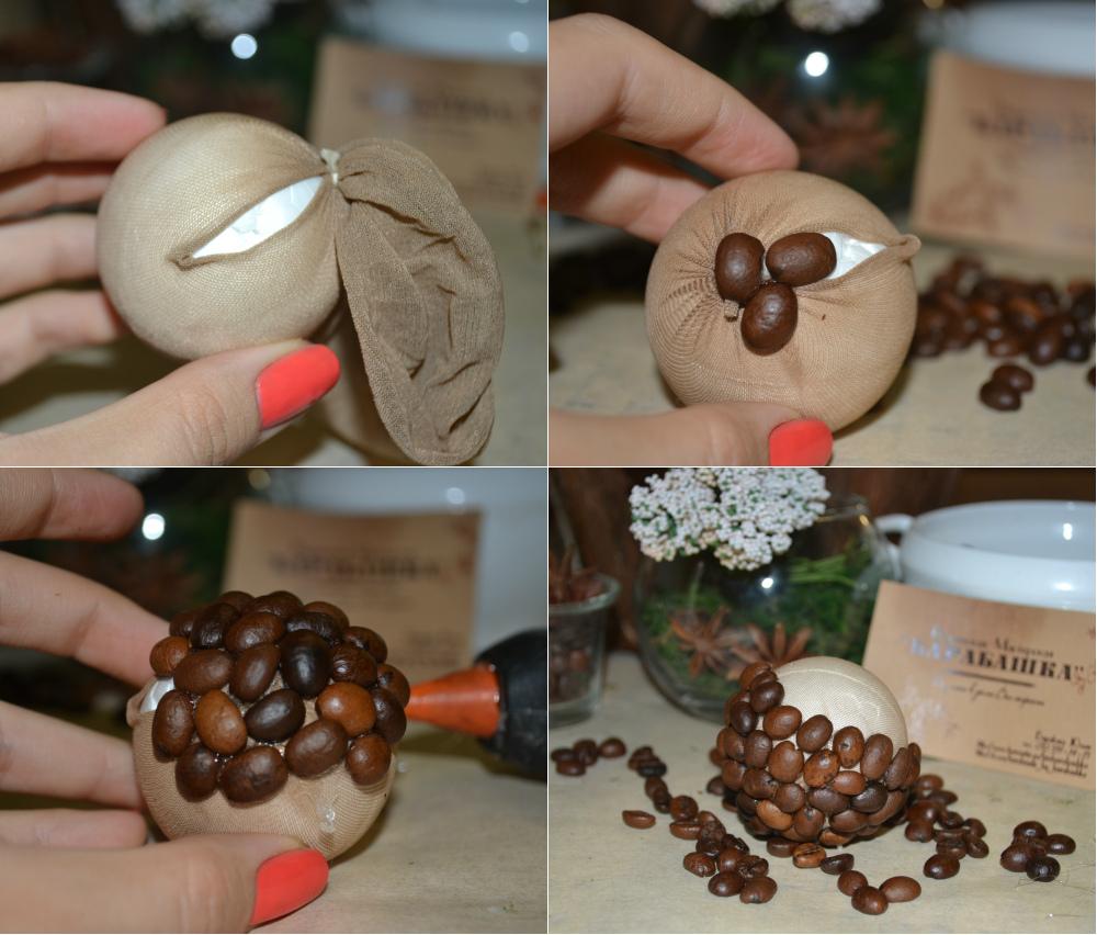 Как сделать дерево из кофейных зерен своими руками