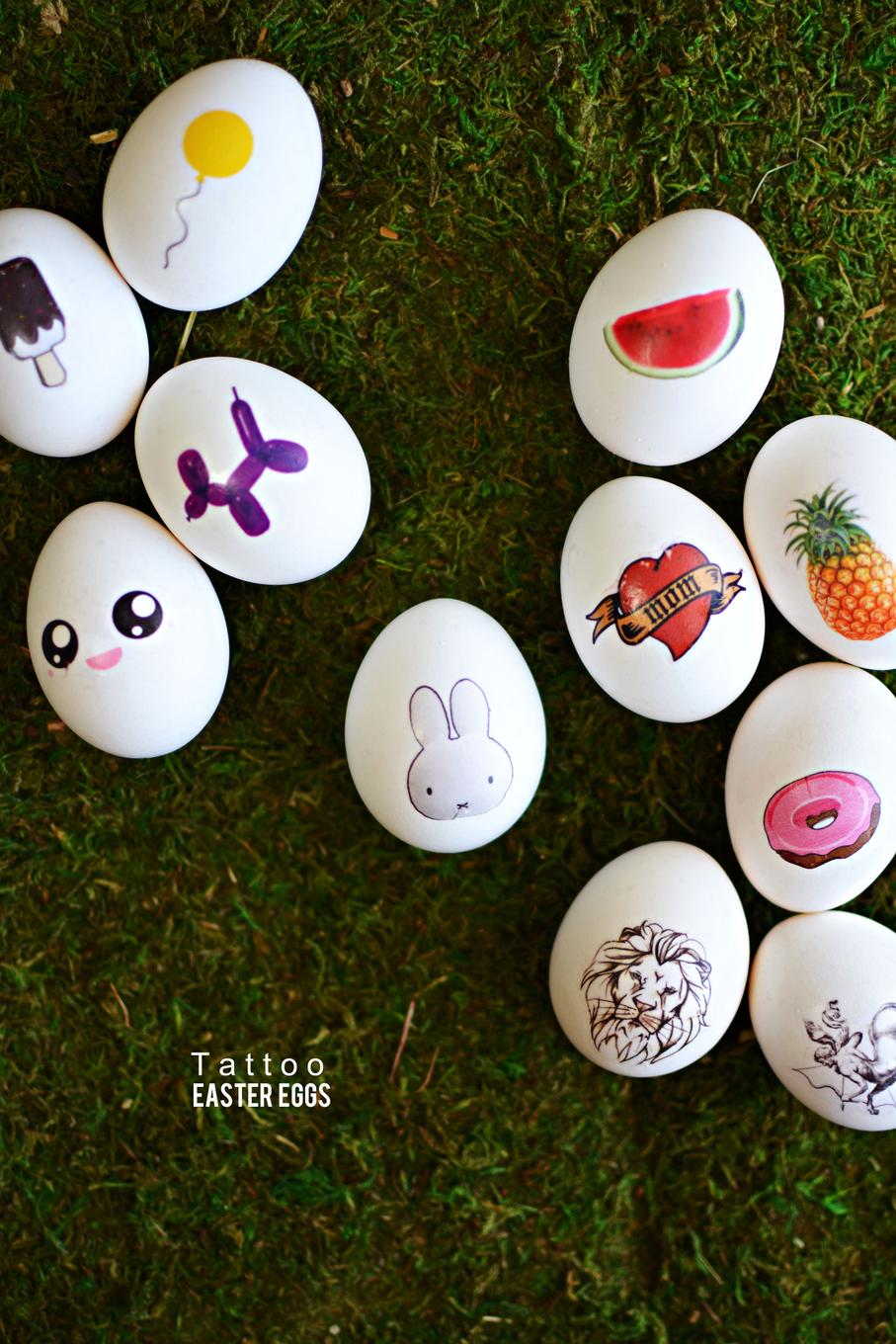 Яйца с татуировками